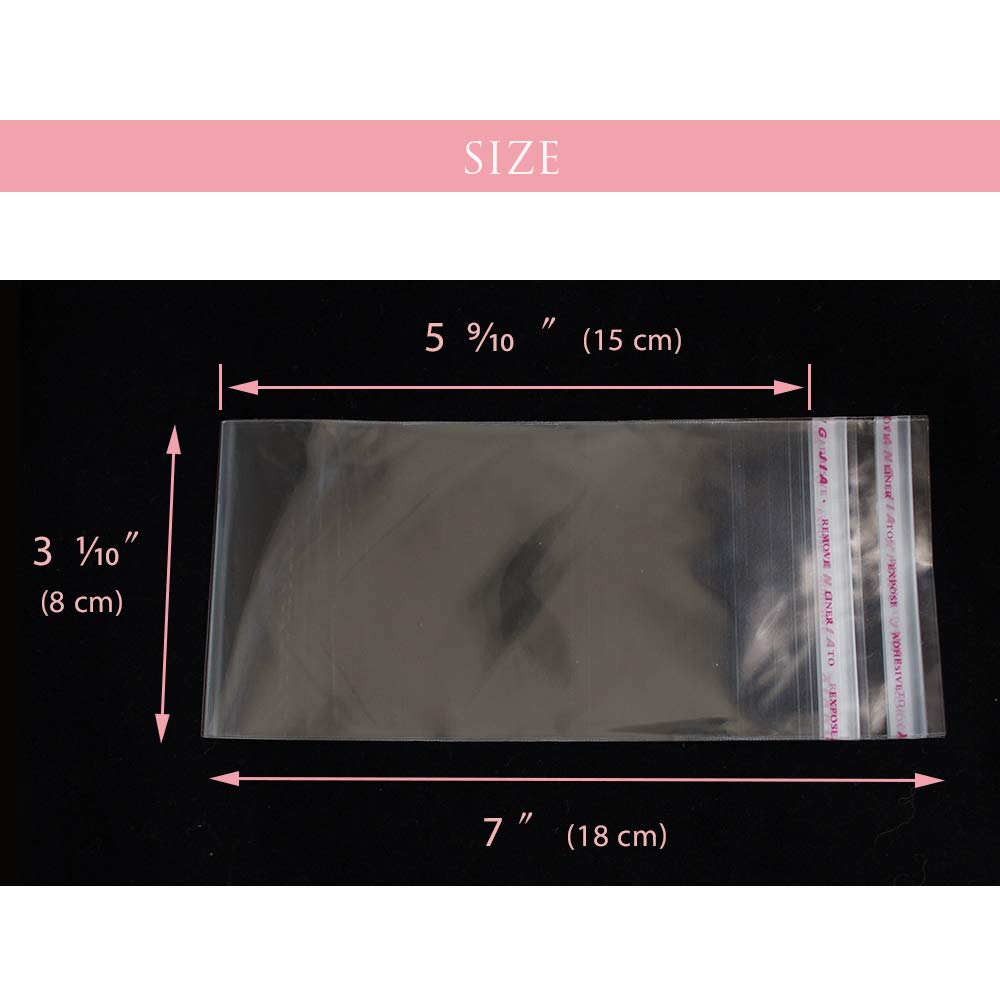 200 PCS Transparent Cake Money Box Bags - Food Safe Self-Sealing Adhesive Bags for Cash, Party Favors, Wedding Gifts & Baking Storage