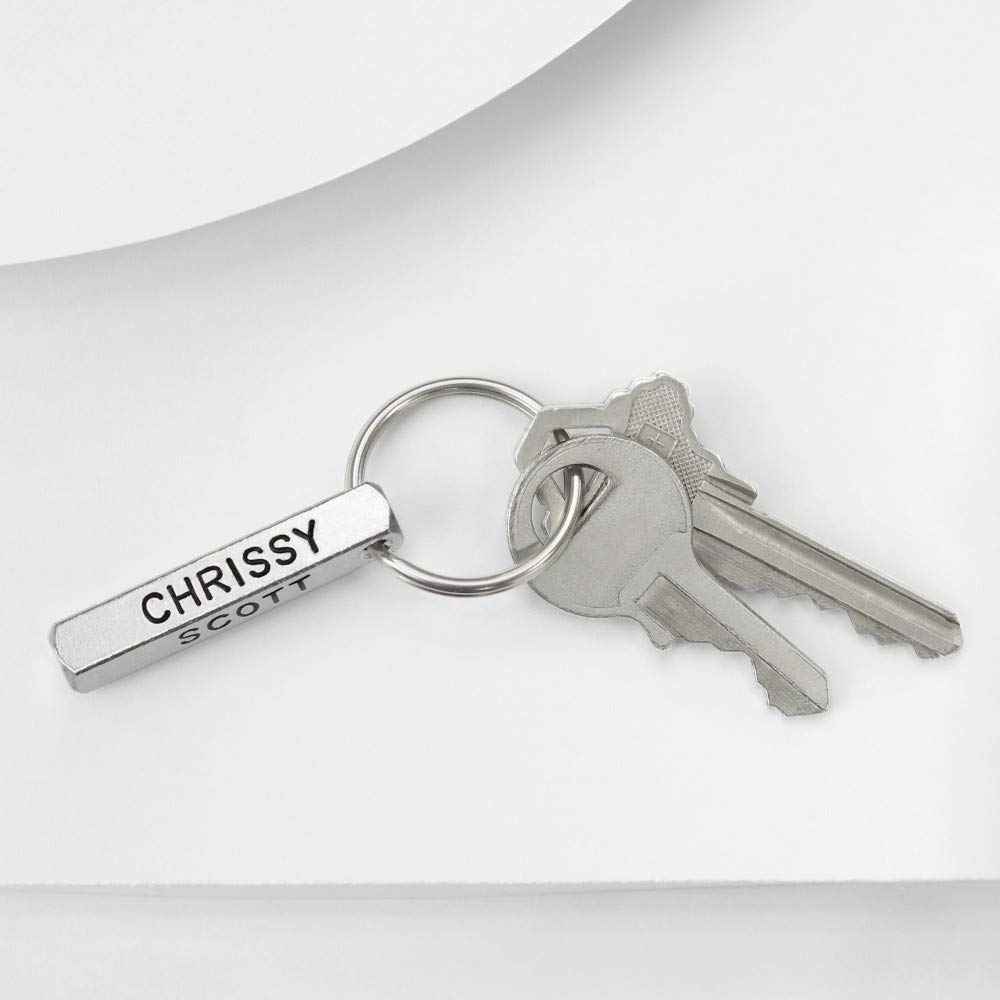 ImpressArt DIY Metal Keychain Blanks Kit - Personalized Engraved Gift for Women & Men - Perfect for Jewelry Making, Craft Projects, and Custom Gifts