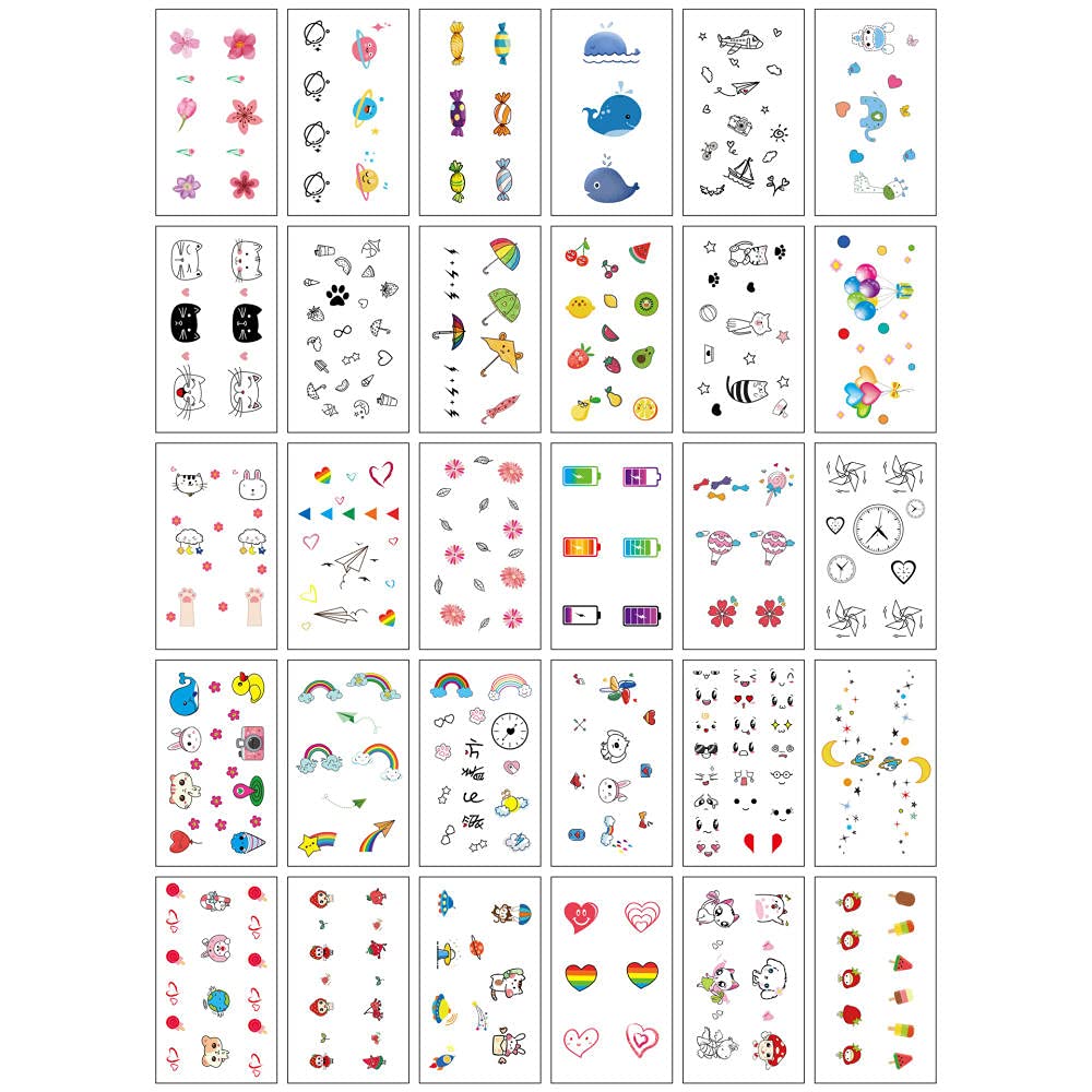 Waterproof Temporary Tattoo Stickers - Butterfly & Floral Fake Sleeve Tattoos for Women, Long Lasting Body Art with Lipstick Effect (21-Piece Set) - Perfect for Parties, Festivals, and Costume Events