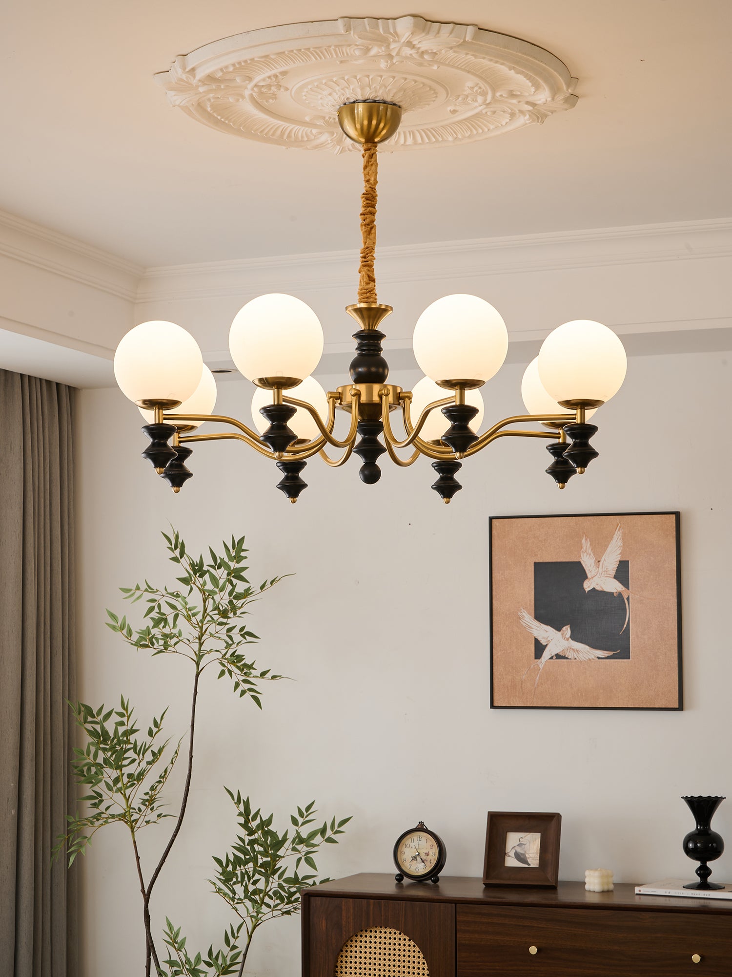 Elegant Cadence Chandelier - Modern Crystal Ceiling Light Fixture for Dining Room & Bedroom Decor | Perfect for Home & Wedding Lighting