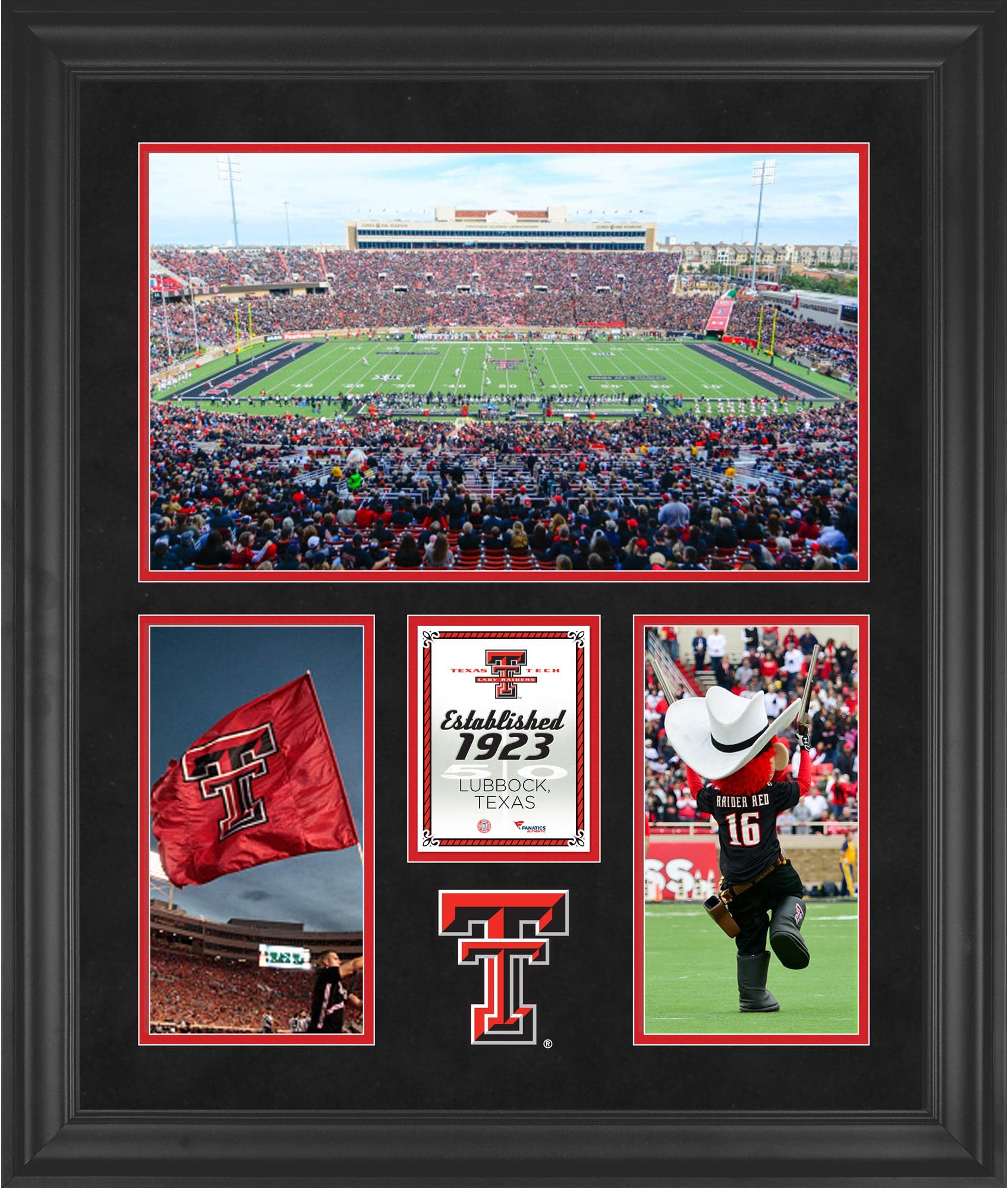 Texas Tech Raiders Jones AT&T Stadium Framed 20