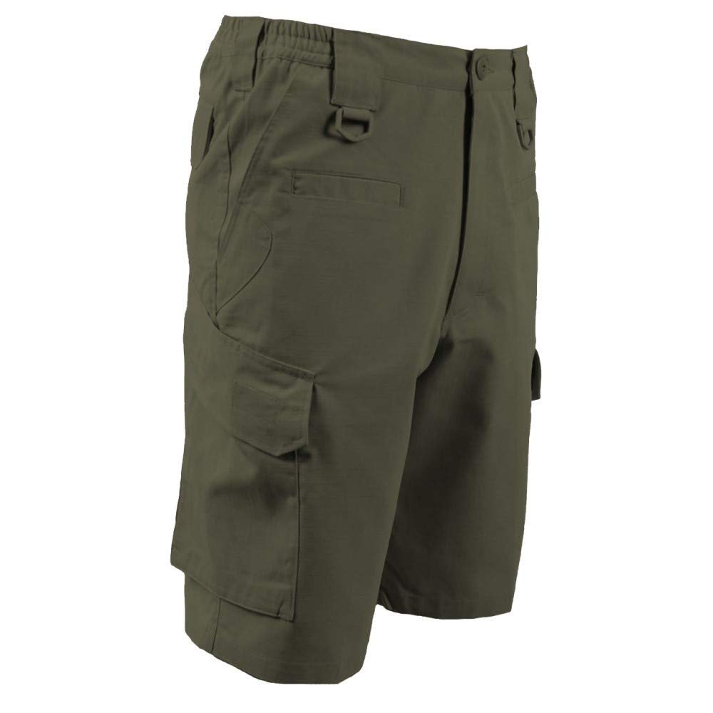 LAPG Men's Tactical Shorts with Elastic Waistband - Durable Ripstop Cargo Shorts for Workout & Outdoor Activities | Perfect for Hiking, Camping, and Tactical Training