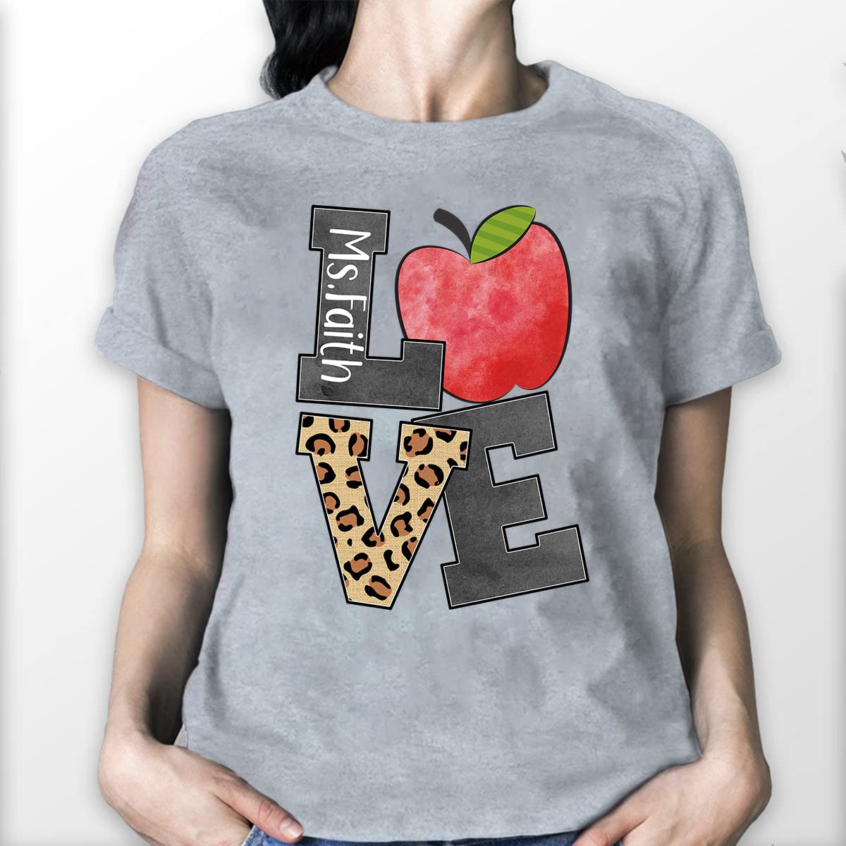 Custom Personalized Teacher Shirts for Women - Name & Quote Design - Perfect for Teacher Appreciation Week, Classroom Gifts & Back to School