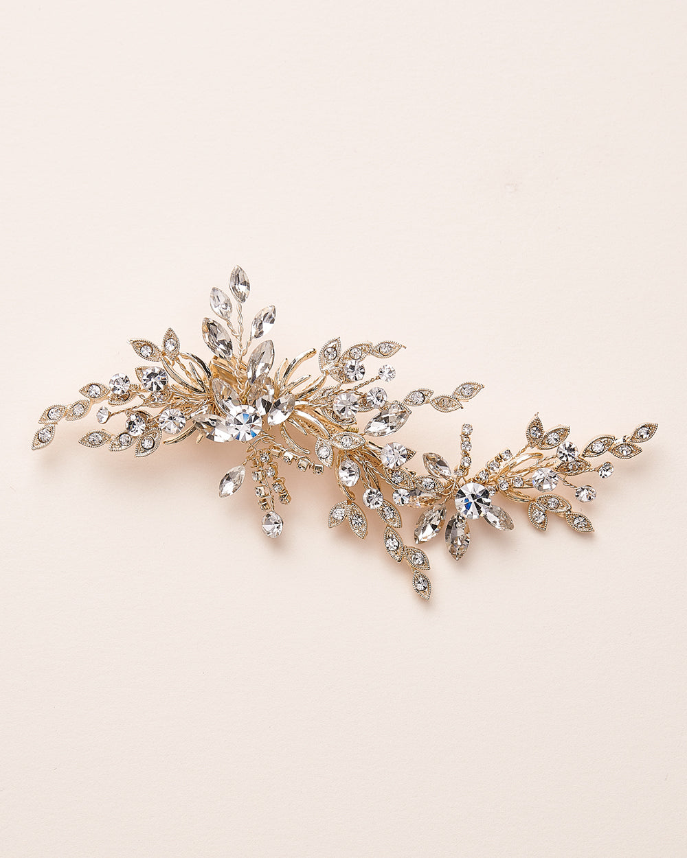 Portia Crystal Hair Clip - Elegant Rhinestone Barrettes for Women & Girls, Perfect for Weddings, Parties & Everyday Use