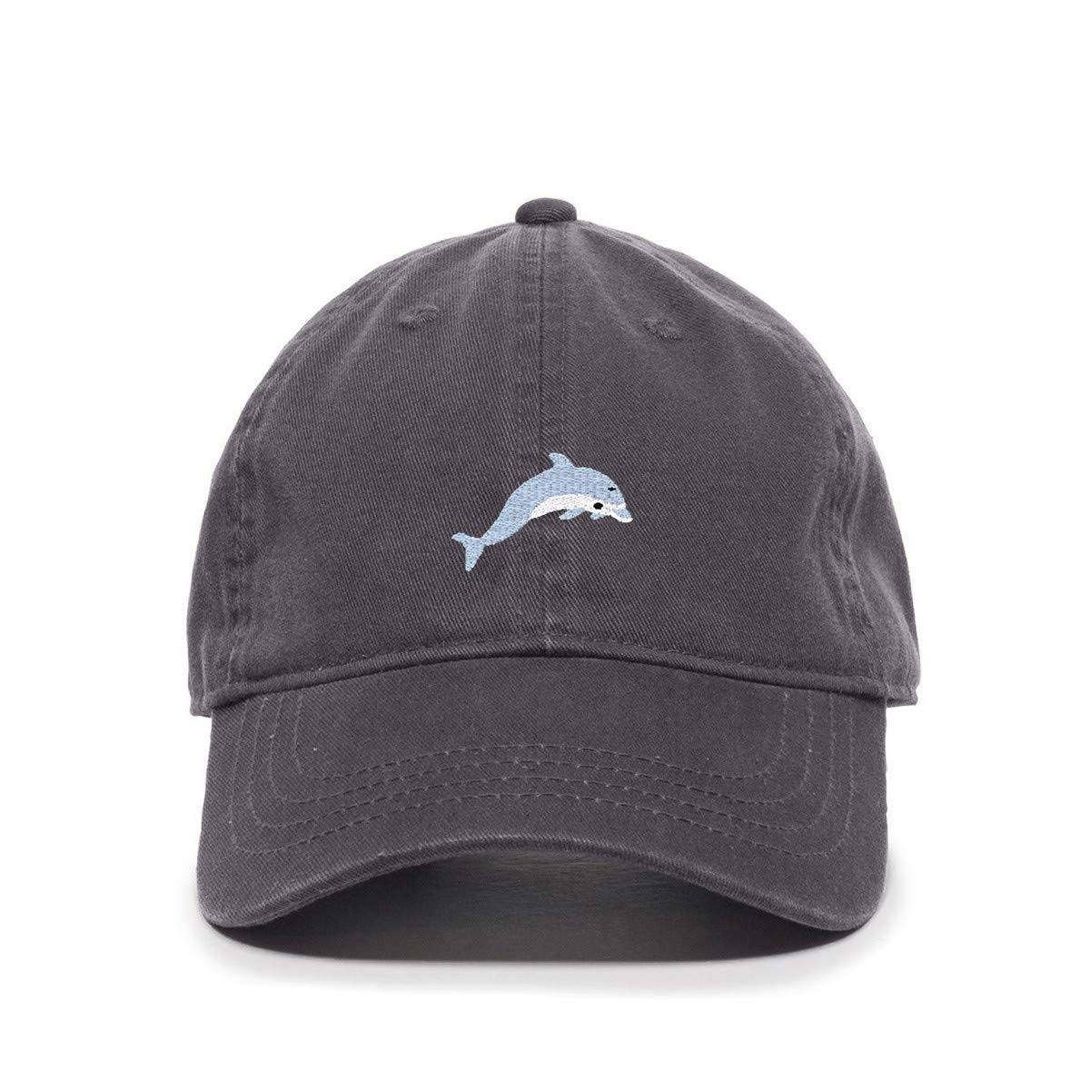Embroidered Dolphin Baseball Cap - Adjustable Cotton Dad Hat for Men & Women - Perfect for Beach, Sports, and Outdoor Activities