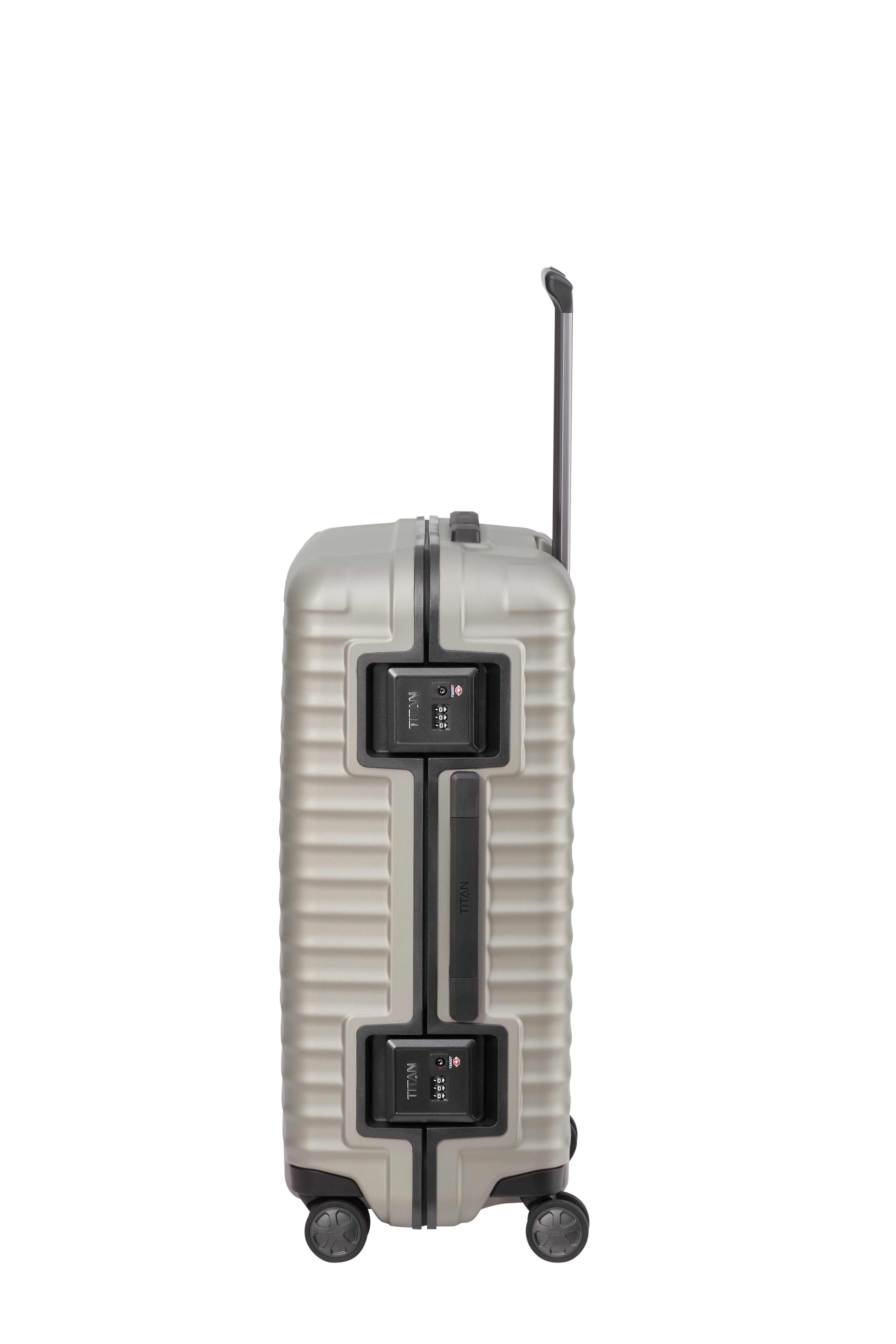 Titan LITRON Frame Trolley M Medium Luggage - Lightweight Durable Carry-On Suitcase for Travel, Business Trips & Weekend Getaways