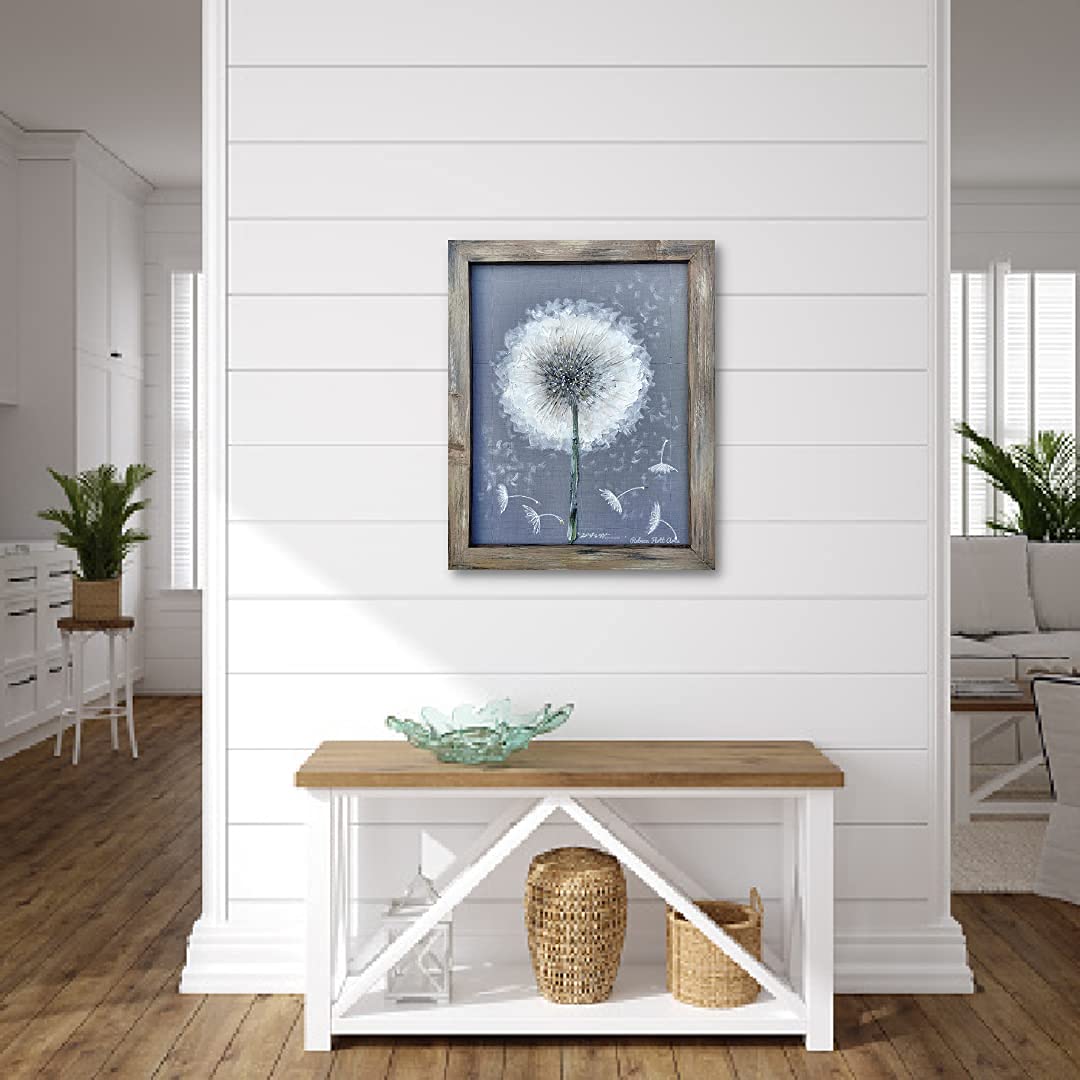 Handmade Dandelion Wish Window Screen Art - Rustic Country Style Outdoor Decor for Home, Garden & Patio