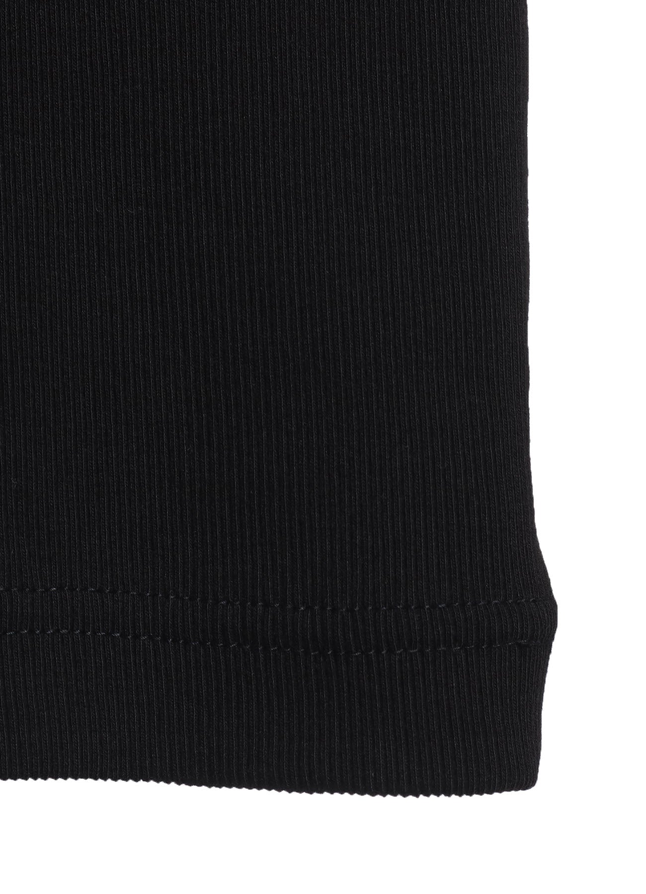 Premium Cotton Rib Jersey Long Sleeve High Neck T-Shirt with Pleated Stripes - Women's Fashion Basic Top for Casual Wear & Layering