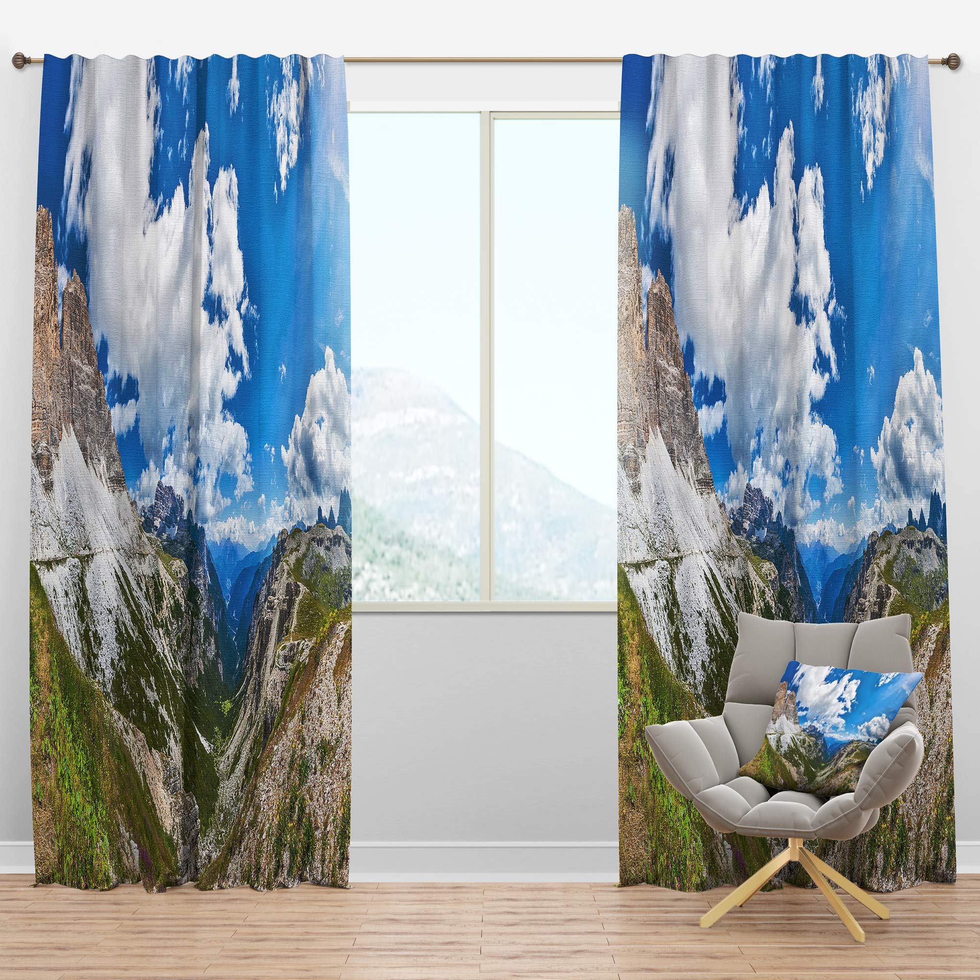 DesignQ Blackout Curtains - Thermal Insulated Single Panel (52x84 inches) for Bedroom & Living Room - Nature Inspired Window Drapes for Better Sleep & Energy Savings | Perfect for Home Theater, Nursery, and Office Spaces