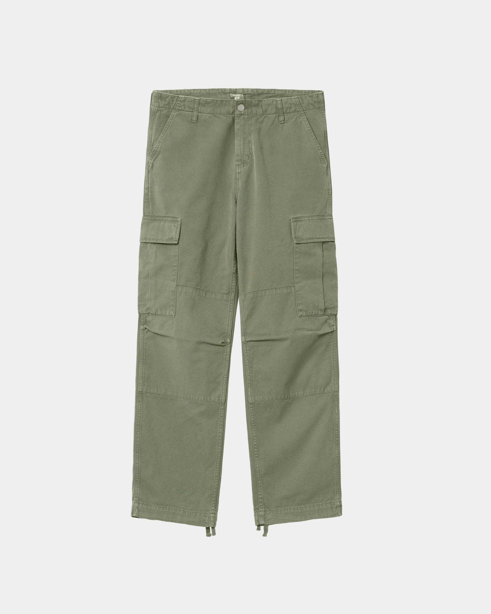Durable Regular Cargo Pants for Men - Garment Dyed Twill Work Pants in Dollar Green | Outdoor Hiking, Workwear & Casual Everyday Wear