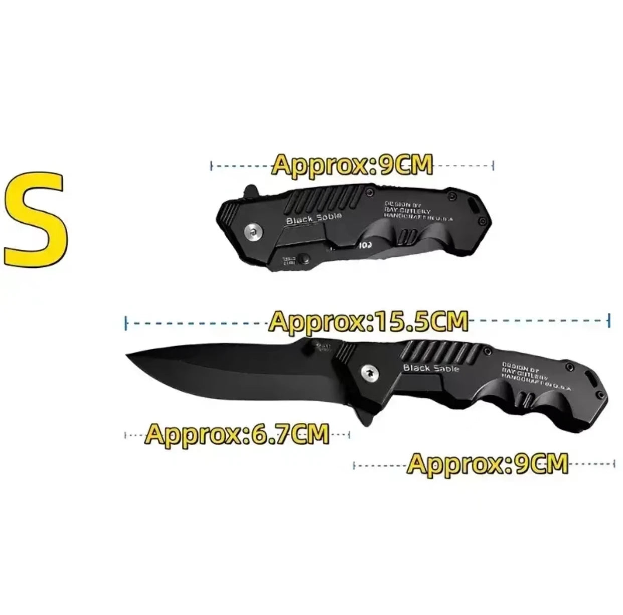 Premium EDC Stainless Steel Folding Knife - Ultra Sharp Tactical Pocket Knife for Camping, Hiking & Survival | Outdoor Gear & Everyday Carry Essentials