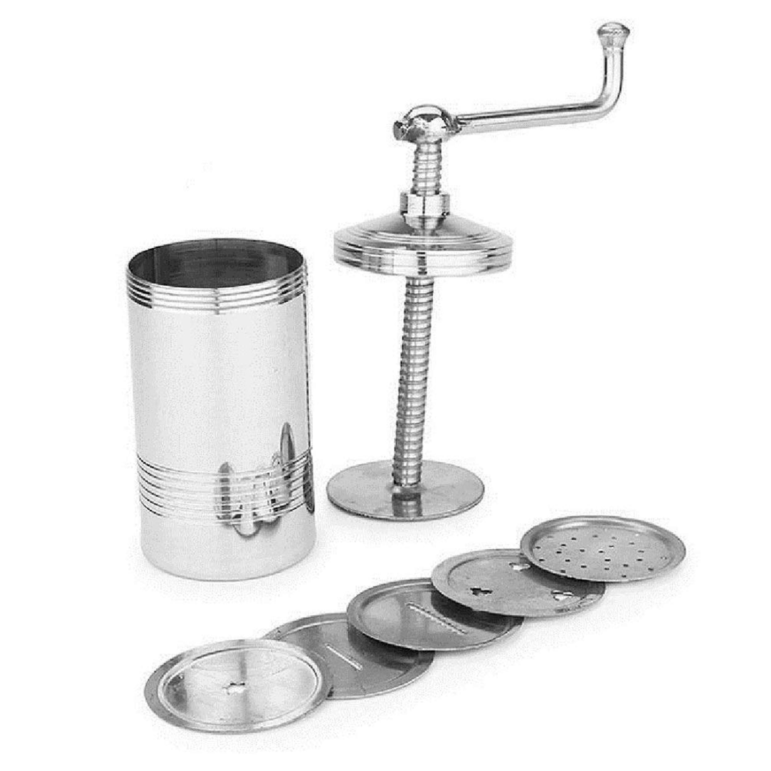 Stainless Steel Sev Sancha Noodle Extruder - Pasta Maker for Spaghetti, Idiyappam & Noodles | Hand Press Tool for Indian & Italian Cuisine | Perfect for Home Cooking & Restaurant Use