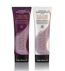 Charles Worthington Volume & Bounce Shampoo & Conditioner Set - 250ml Each for Thick, Voluminous Hair | Salon-Quality Hair Care for Daily Use & Special Occasions