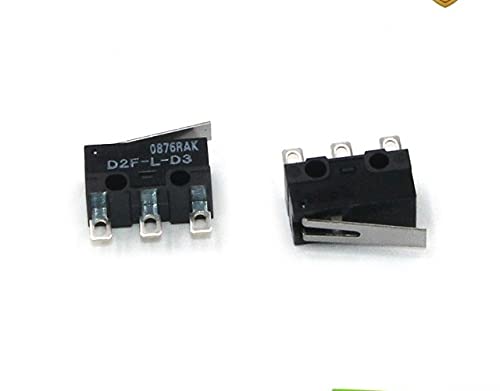 Original D2F Series Micro Switches (10-Pack) - D2F, D2F-F, D2F-L2, D2F-L, D2F-01L, D2F-L-D3, D2F-FL-D3, D2F-FL, D2F-01, D2F-01FL, D2F-L3 - High Precision Electrical Switches for Industrial Equipment, Appliances, and Automation Systems