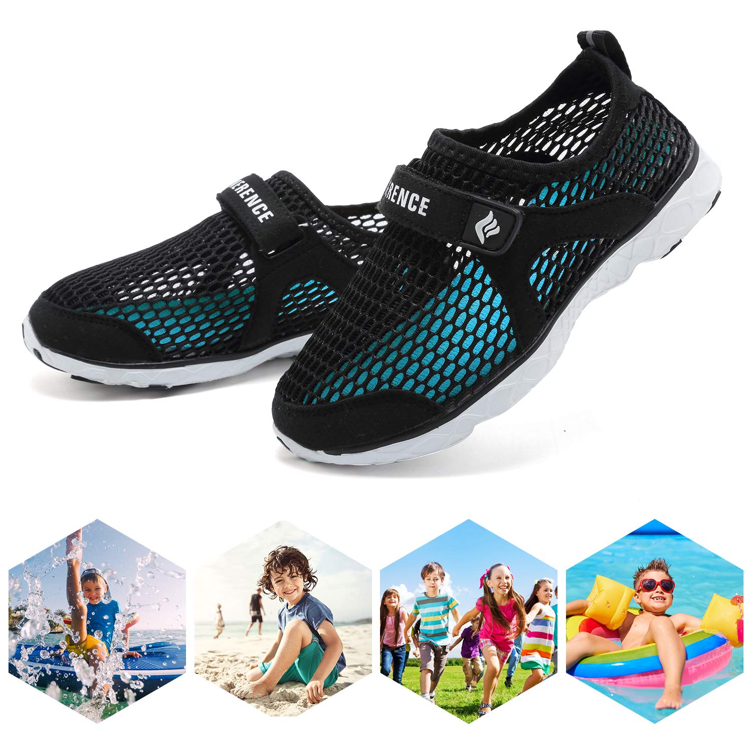 CIOR Kids Water Shoes - Lightweight Swim Sneakers for Toddler & Big Kid - Beach & Pool Sports