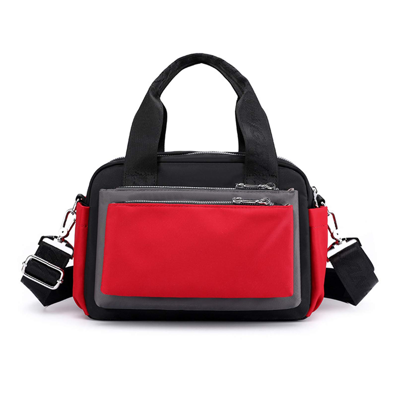 NOTAG Women's Crossbody Bag - Nylon Shoulder Handbag with Multiple Pockets for Everyday Use, Travel & Work | Lightweight Purse with Top Handle for Commuting, Shopping & Weekend Outings