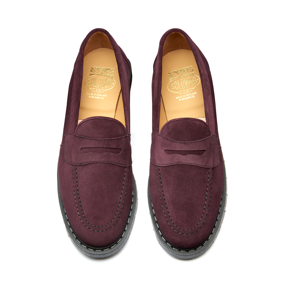 Amarone Suede Penny Loafers for Men - Comfortable Slip-On Dress Shoes for Business & Casual Wear - Perfect for Office, Travel & Everyday Use