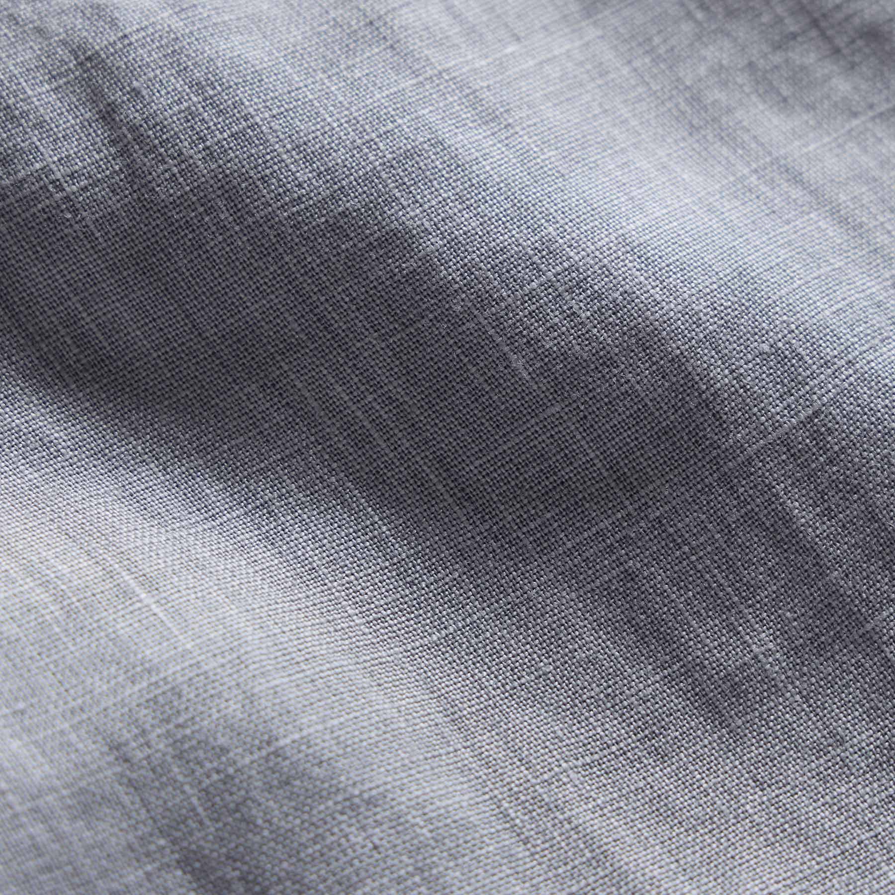 Lightweight Linen Shirt for Men & Women - Breathable Grey Sky Pigment Casual Button-Up - Perfect for Summer, Beach, and Outdoor Activities