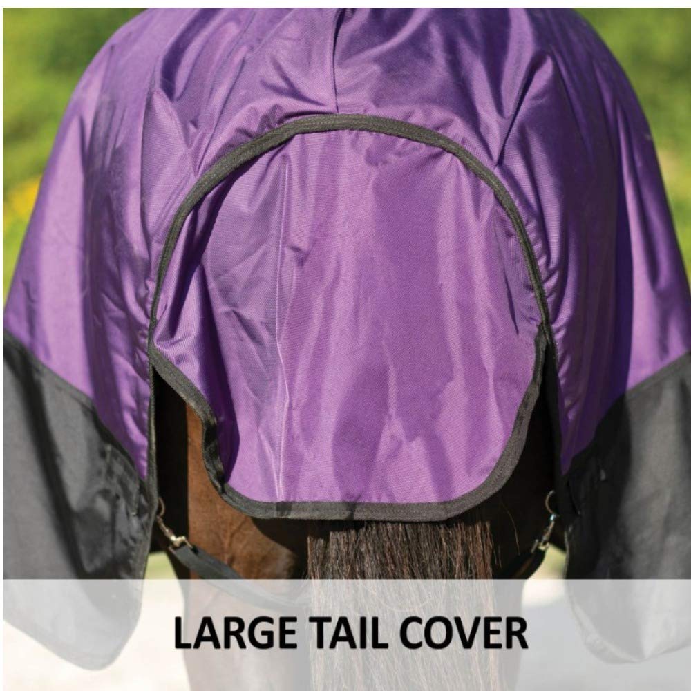 Contour Collar Classic II Horse Turnout Blanket - Waterproof Winter Horse Blanket with Bellyband Closure | Weather Protection for Cold Climates | Ideal for Stable, Pasture & Riding in Snowy Conditions