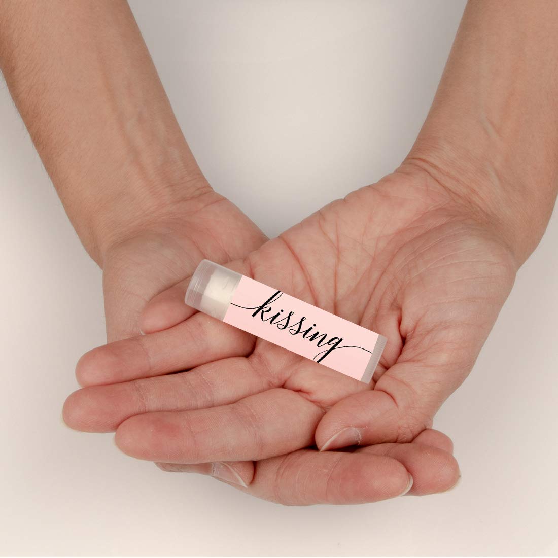**Andaz Press Blush Pink Rose Elegant Lip Balm Set - 12 Pack, Moisturizing Chapstick for Party Favors, Bachelorette, Bridal Showers & Thank You Gifts - Perfect for Weddings, Birthdays & Special Events**