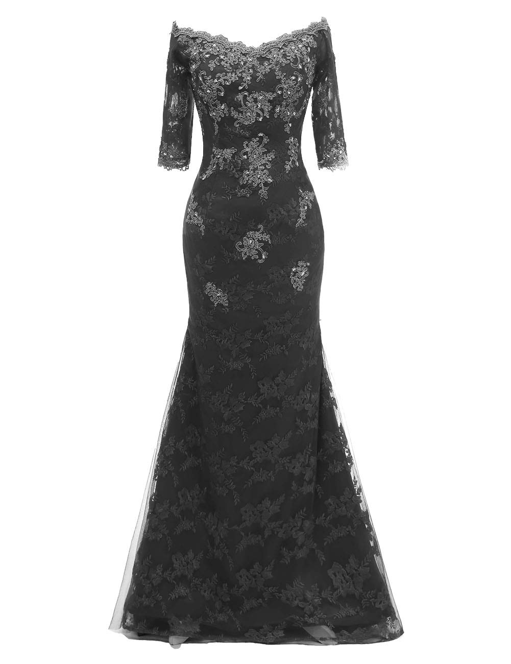 Elegant Long Sleeve Lace Mermaid Prom Dress for Women - Formal Evening Gown for Homecoming, Wedding Guest, and Special Occasions