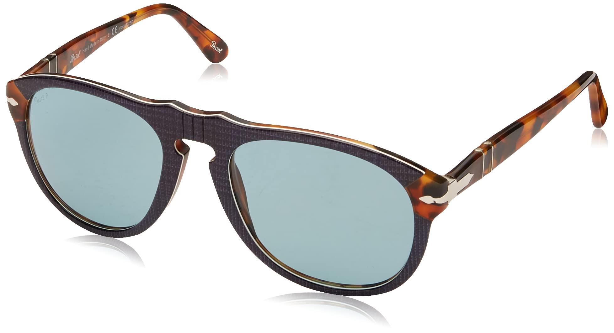 Persol PO0649 Classic Aviator Sunglasses for Men & Women – Polarized UV Protection – Stylish Vintage Pilot Shades for Driving, Travel & Outdoor Activities