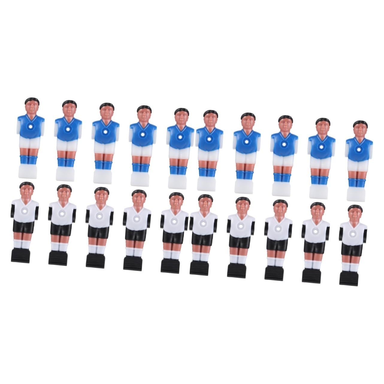 Kisangel 20 Pcs Foosball Player Figures - Soccer Dummy Dolls for Table Football Game Accessories, Replacement Parts & Upholstery Supplies - Perfect for Home Game Rooms, Bars, and Sports Themed Parties
