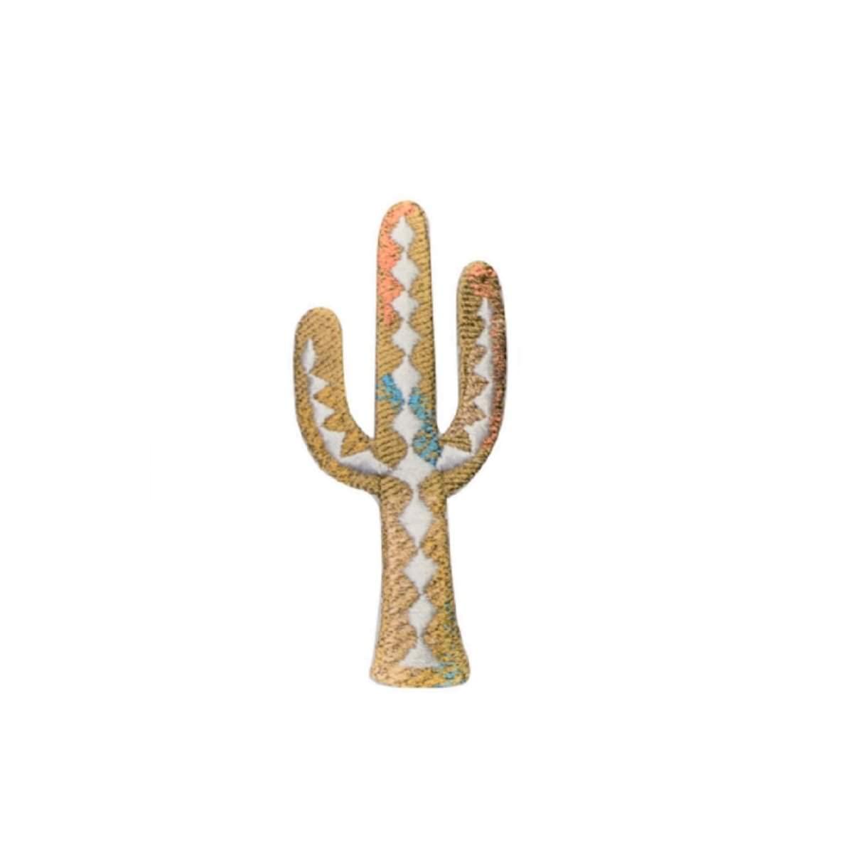 Cactus Iron On Patch - 3 Inch Saguaro Desert Applique for Jackets, Hats, Bags | Southwest Style DIY Embroidered Badge for Denim, Backpacks, Jeans & DIY Crafts