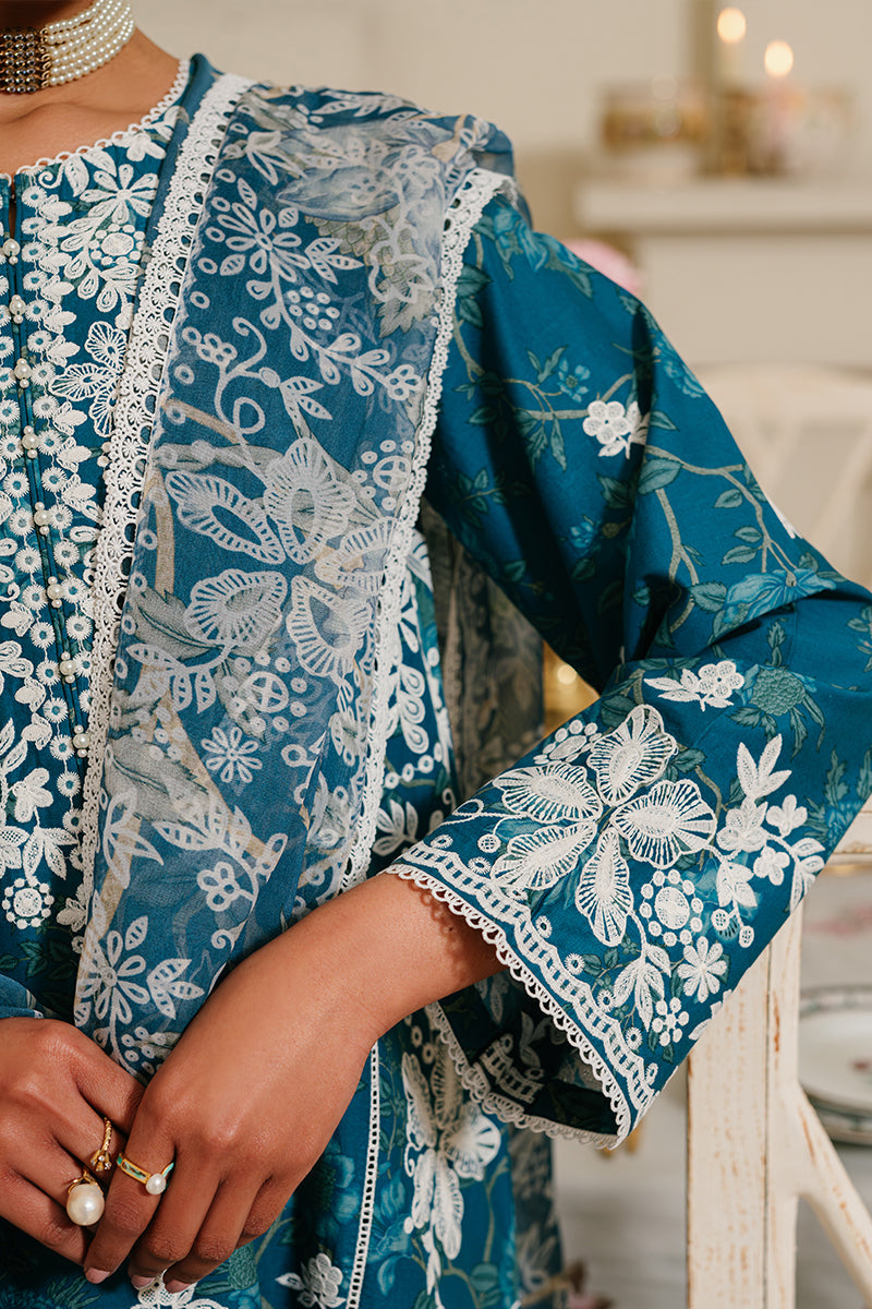 ICE BLOOM 3-Piece Embroidered Lawn Suit for Women - Floral Summer Outfit for Casual Wear & Special Occasions
