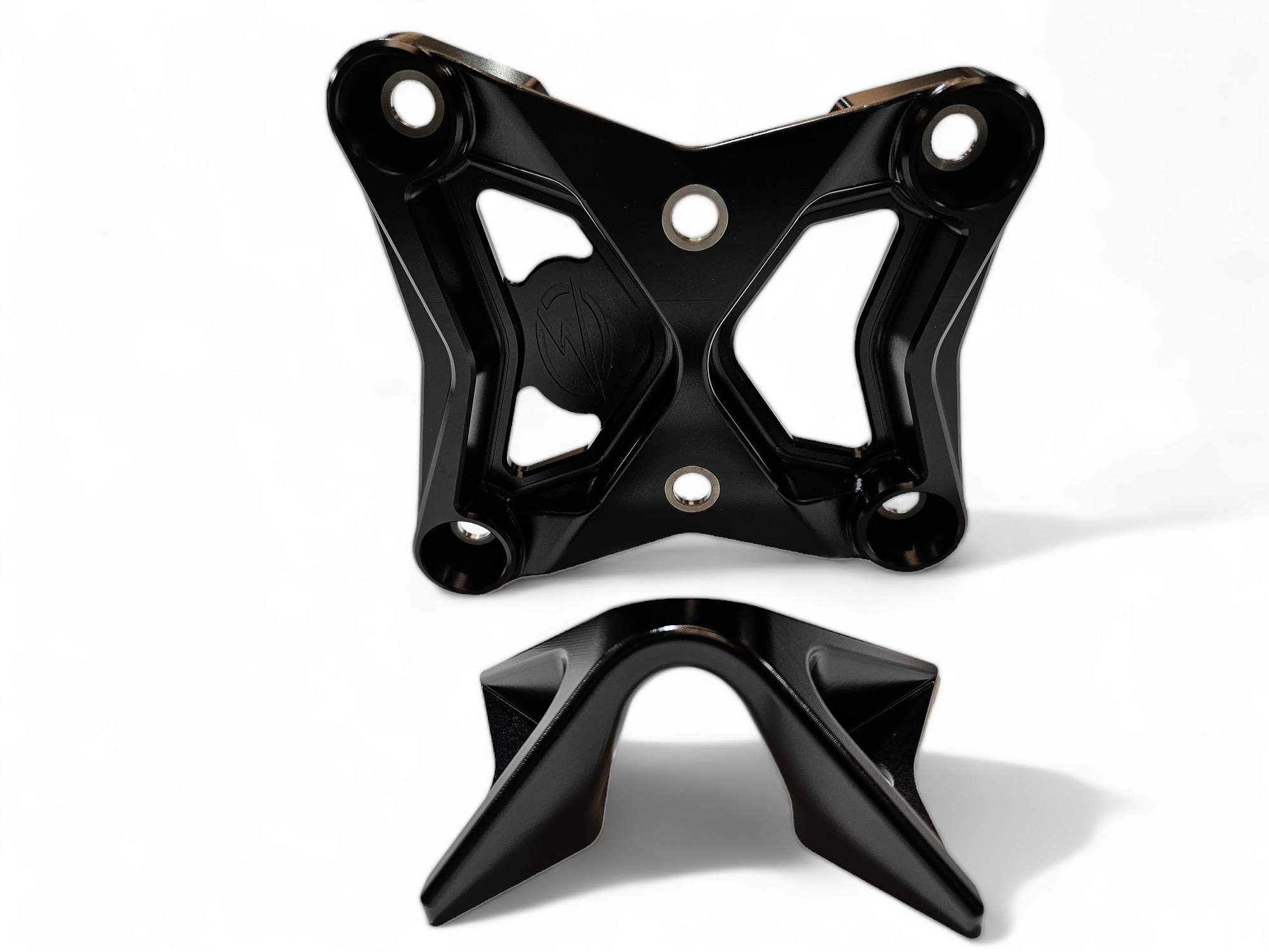 Can Am X3 Maverick EOD Radius Rod Plate with Tow Hook (2017-2021 Models) - Heavy Duty Black Off-Road Protection - Perfect for Trail Riding & Rock Crawling