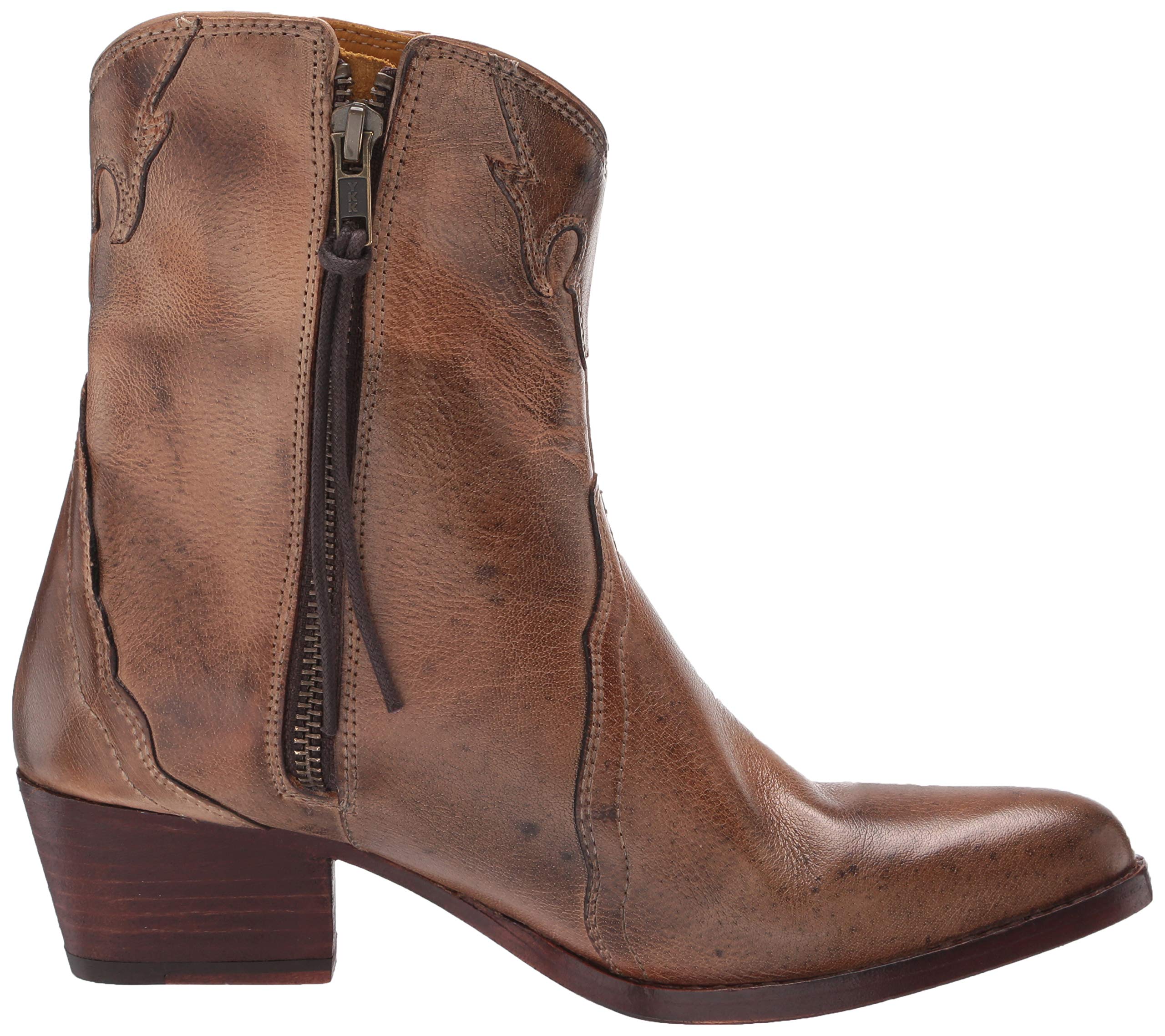 Free People Women's New Frontier Western Boot - Stylish Cowgirl Ankle Boots for Country Music Festivals & Fall Outfits