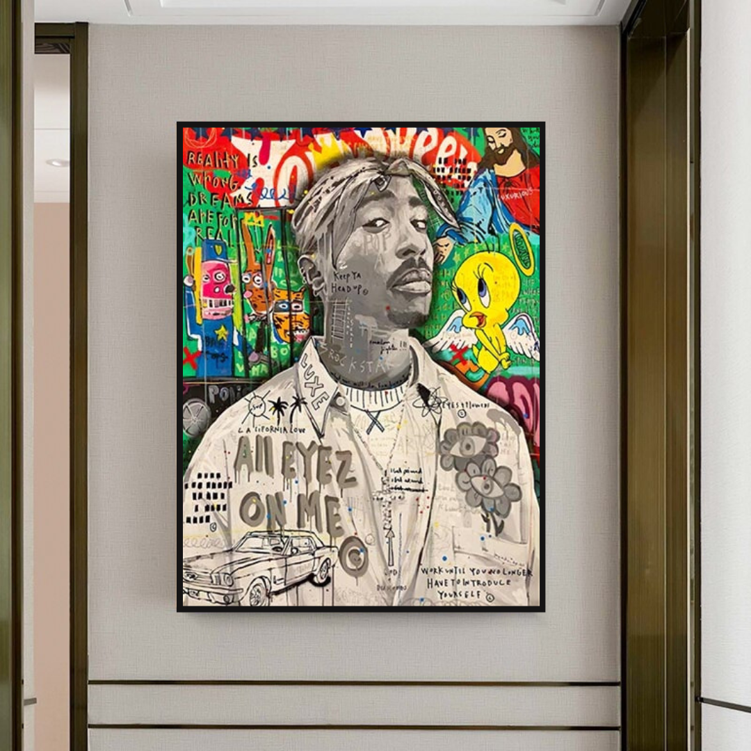 Tupac Poster - Authentic Hip Hop Wall Art Decor for True Fans | Perfect for Bedroom, Living Room & Music Studio Decor