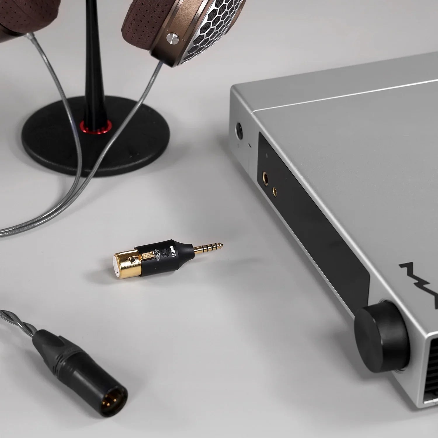 DD ddHiFi XLR44C Balanced XLR 4Pin to 4.4mm Adapter - High-Quality Audio Connector for Professional Headphones & Studio Equipment | Perfect for Audiophiles, Recording Studios & Home Theater Systems