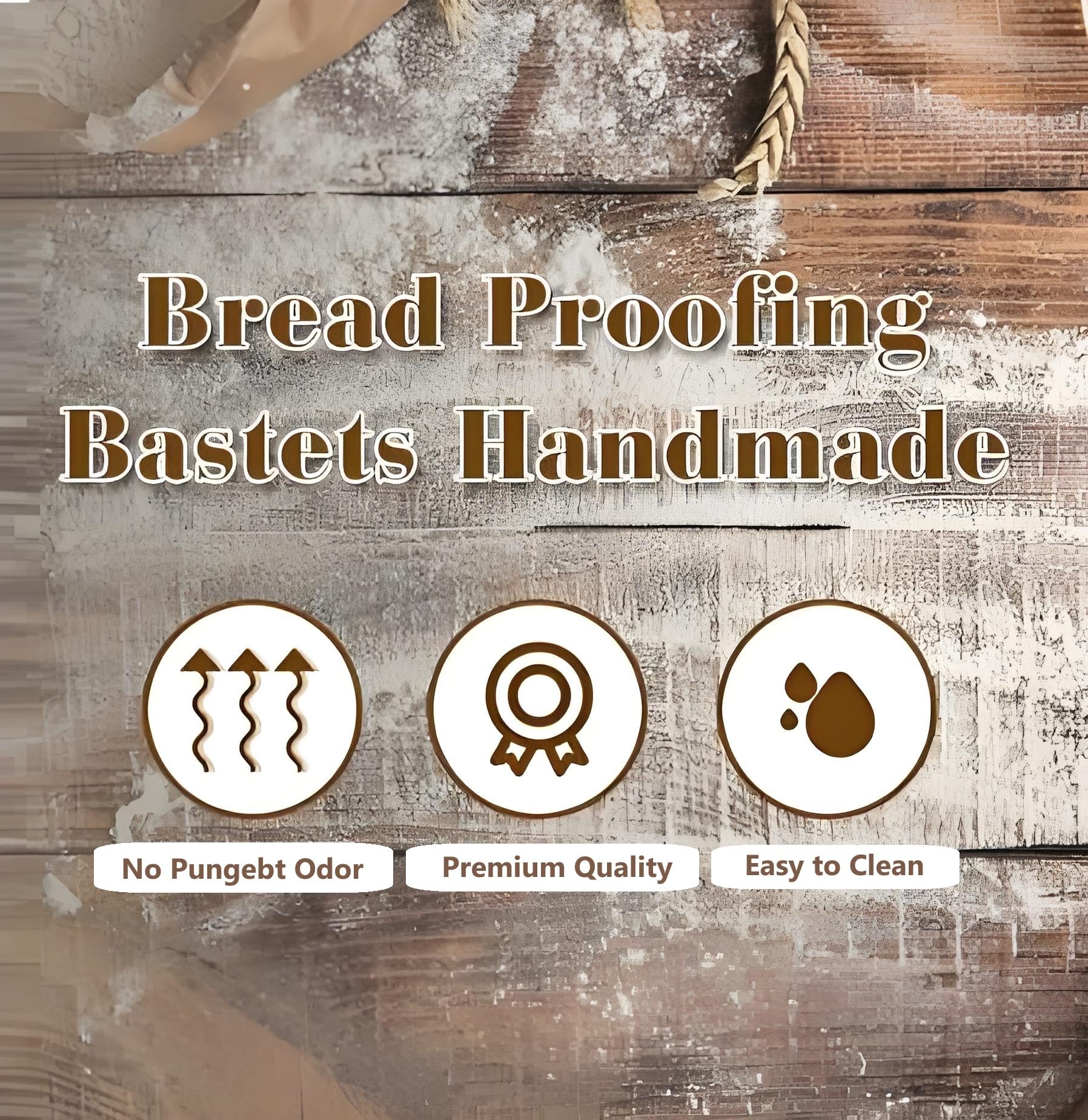 Sourdough Bread Baking Kit - 9 Inch Round Banneton Basket with Linen Liners, Dough Scraper, Whisk, Cutter & Bread Lame - Complete Starter Set for Homemade Artisan Bread - Perfect for Beginners & Professional Bakers