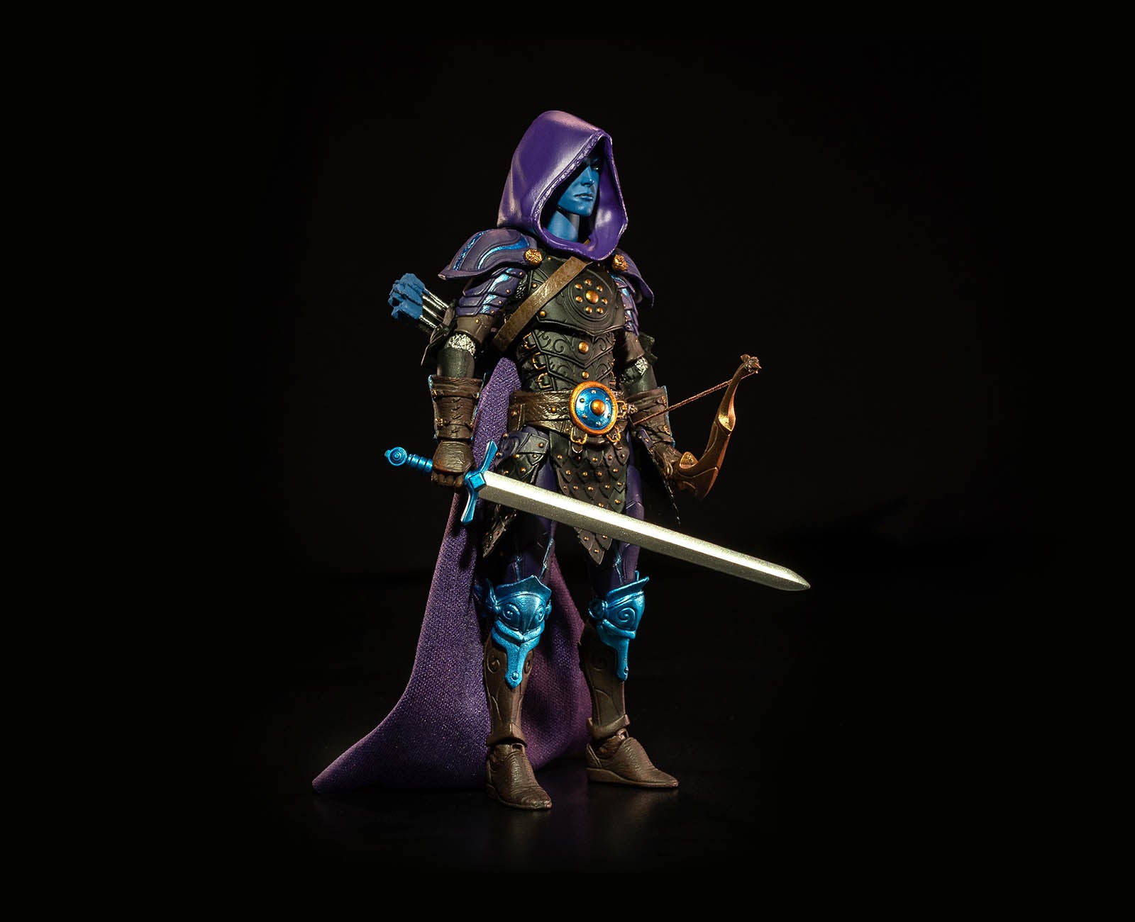 Mythic Legions: Circle of Poxxus Shadow Elf Ranger Action Figure - Collectible Fantasy Warrior for Display & Role-Playing Games