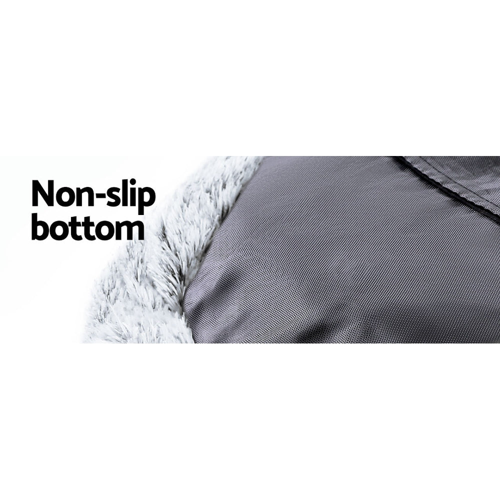 Premium Extra Large Dog Bed & Cat Bed - 110cm Orthopedic Memory Foam Pet Bed in Charcoal - Perfect for Large Breeds, Senior Pets & Comfortable Lounging