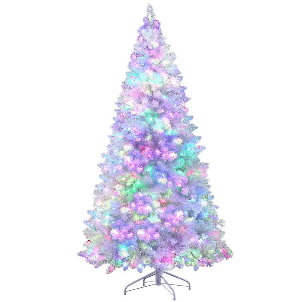 2.1m Pre-Lit Christmas Tree with 1310 Tips & RGB Remote Control - Perfect for Holiday Decor, Xmas Party, and Home Festive Lighting