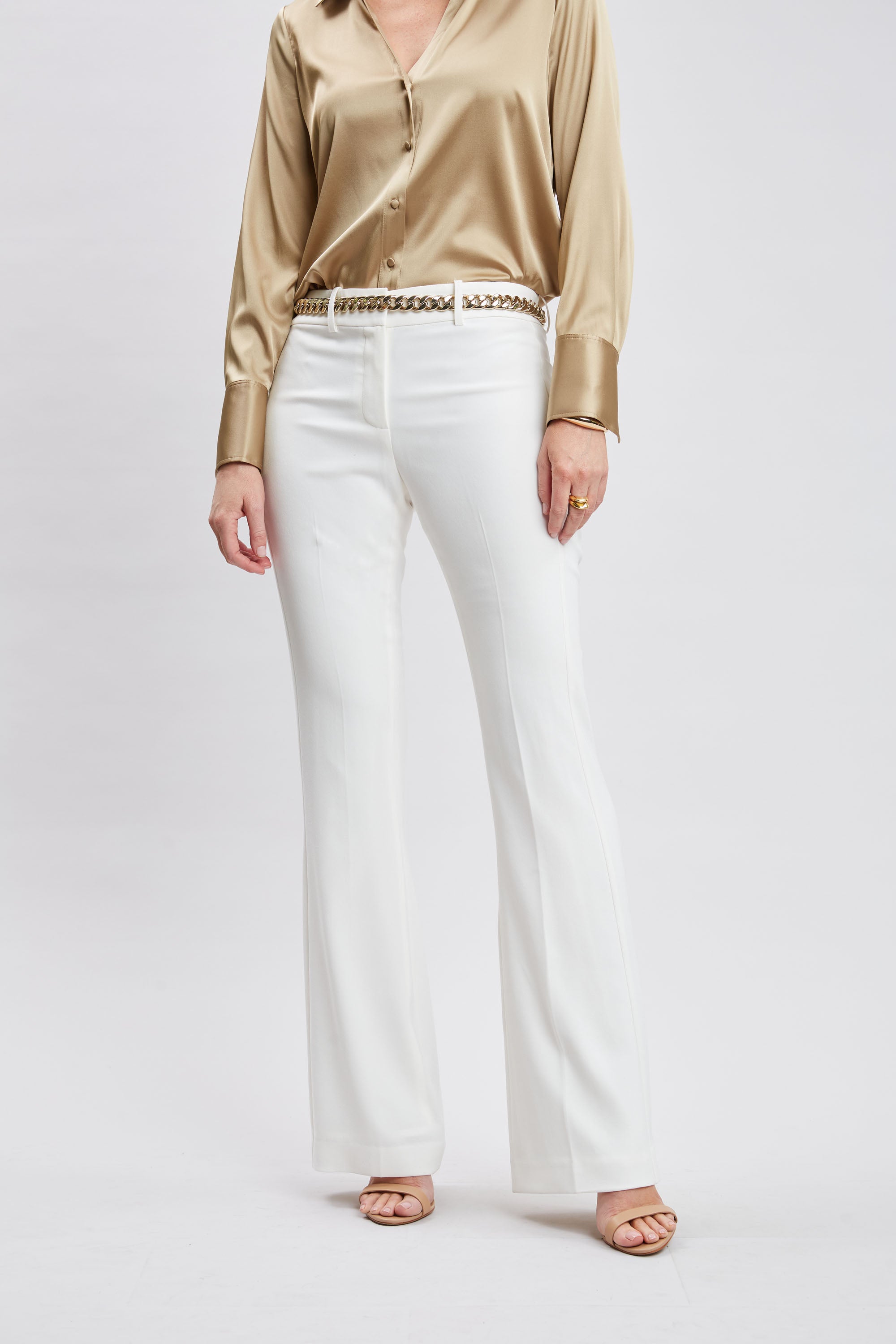 Women's Fit & Flare Pants - High Waisted Stretchy Bootcut Trousers for Work, Casual & Date Night Outfits | Comfortable & Stylish
