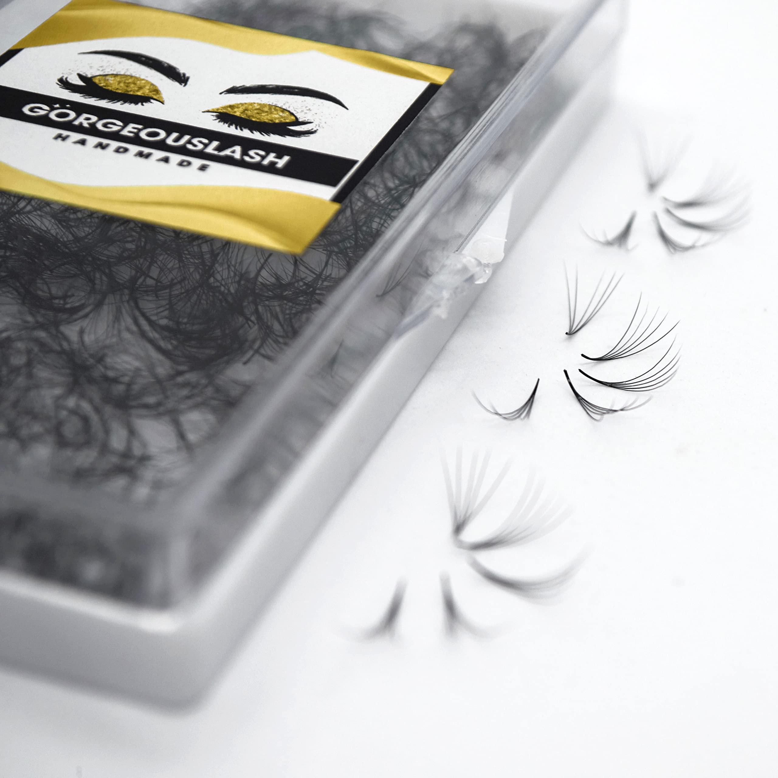 1000 Premium Handmade Eyelash Extension Fans - 10D, 8D, 7D, 6D, 5D, 4D, 3D Volume Lashes (5D Curl C - 09mm) | Perfect for Salon Professionals & DIY Lash Artists for Natural or Dramatic Looks