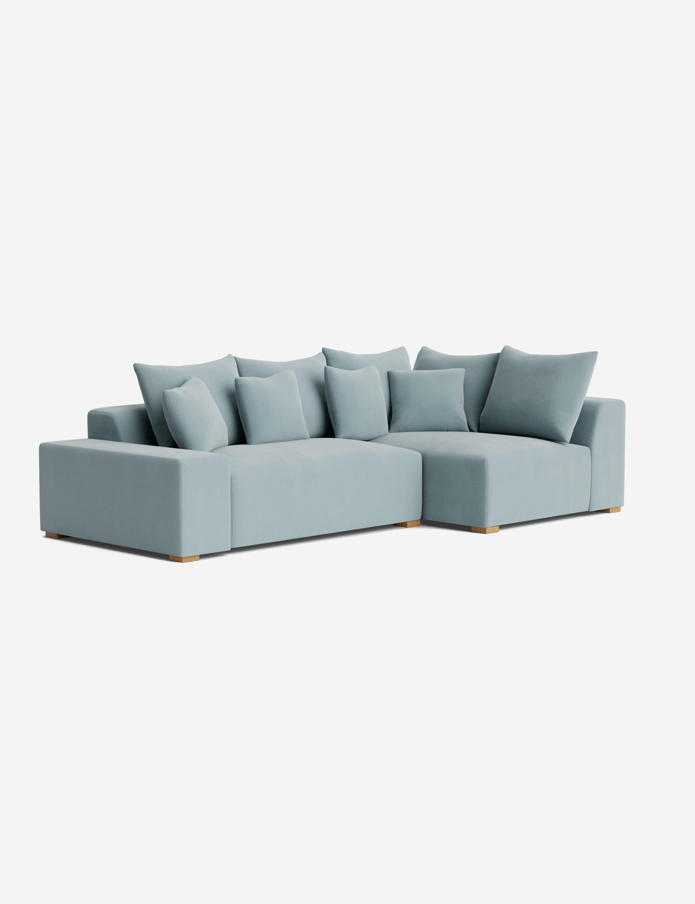 Stylish Clayton Sectional Sofa - Modern L-Shaped Couch for Living Room, Family Room & Home Theater - Comfortable Fabric Upholstery with Reversible Chaise