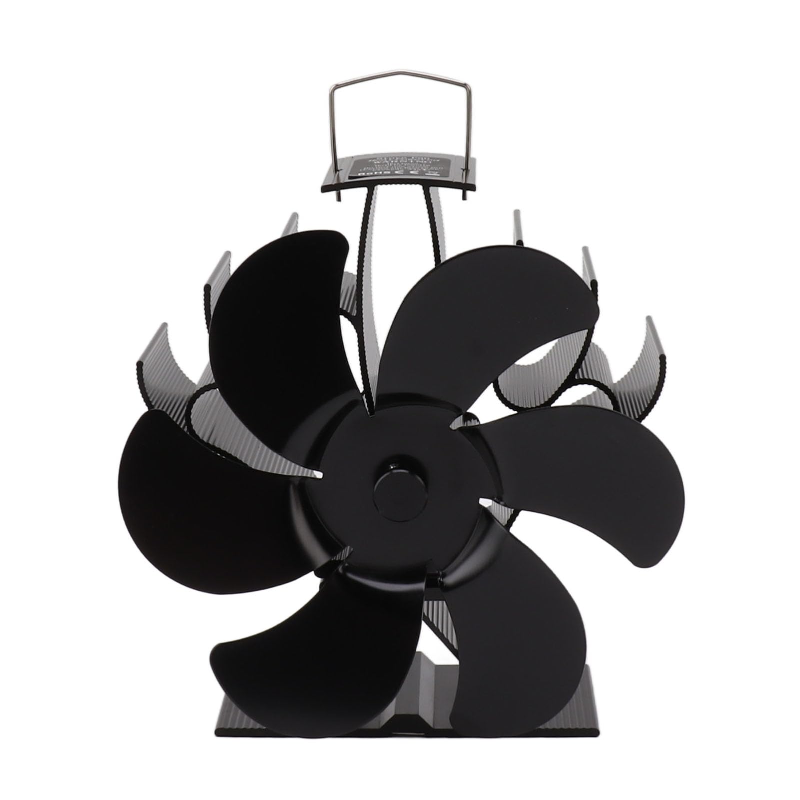 6-Blade Wood Stove Fan - Heat Powered Fireplace Fan for Efficient Home Heating - Perfect for Wood Burning Stoves & Log Cabin Fireplaces (LT419)