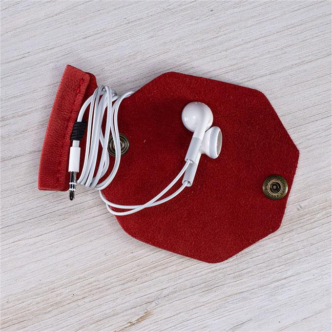 Premium Leather Cord Organizer Set - Tangle-Free Cable Management for Home & Office - Perfect for Desk, Travel, and Electronics Accessories Storage