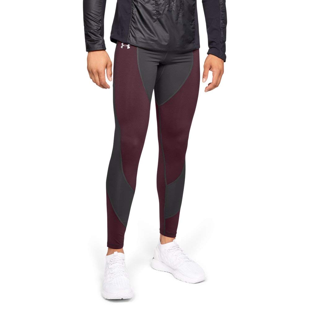 Under Armour Men's ColdGear Reactor Run Speedpocket Tights V2 - Thermal Running Pants for Cold Weather Training & Winter Workouts