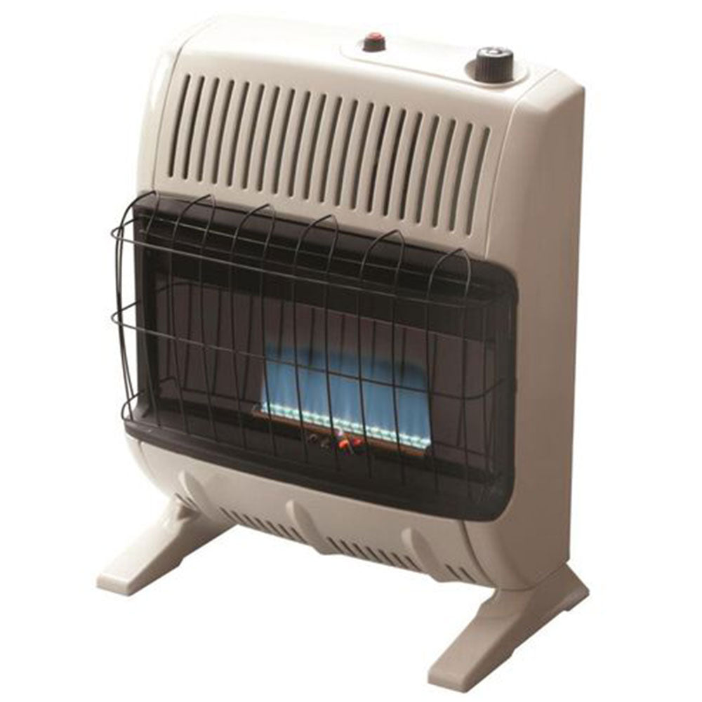 Mr. Heater F299721 20,000 BTU Vent-Free Blue Flame Natural Gas Heater - Indoor Space Heating for Garages, Basements & Workshops