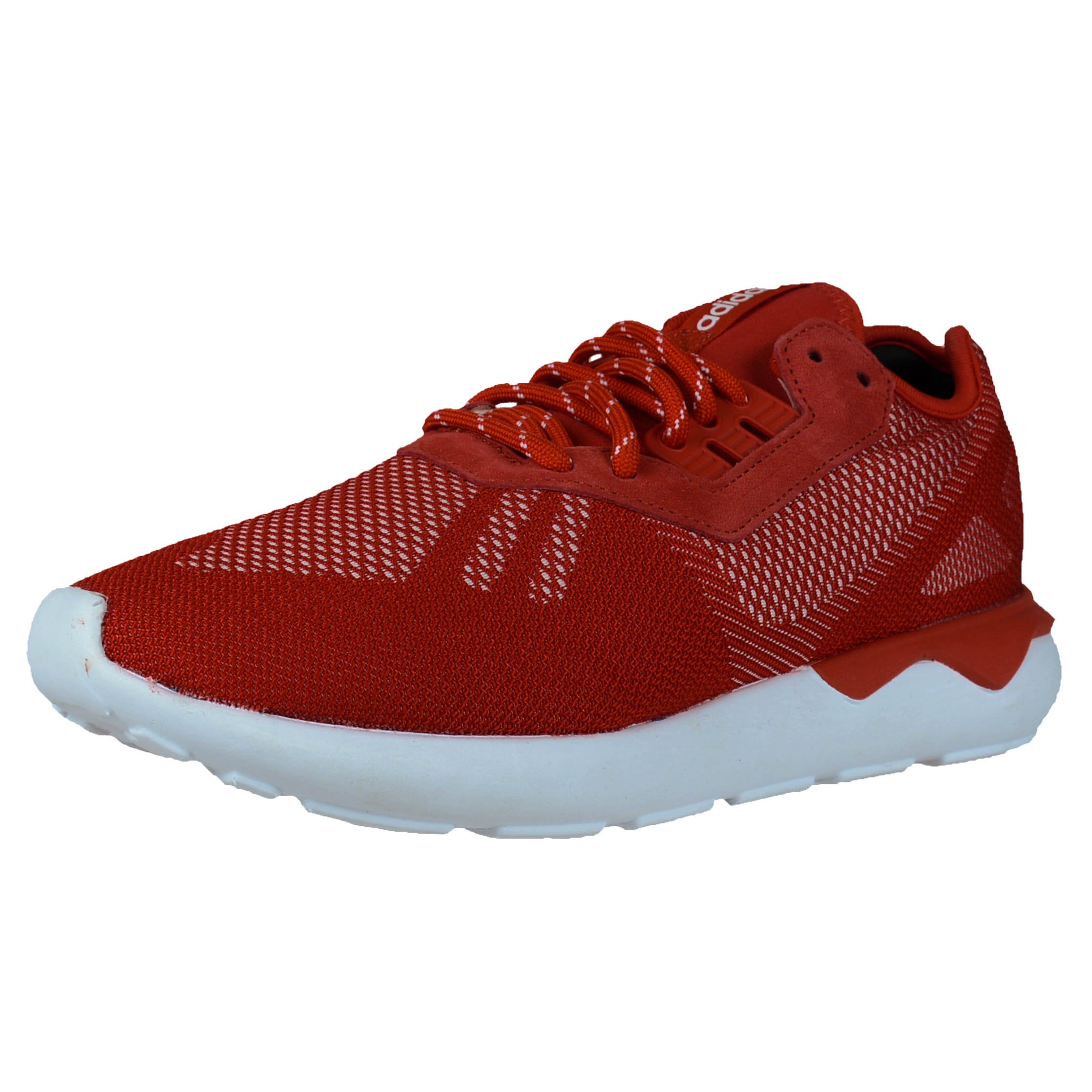 adidas Tubular Runner Weave Red Running Shoes for Men - Lightweight & Breathable Sneakers for Jogging, Gym Workouts & Casual Wear