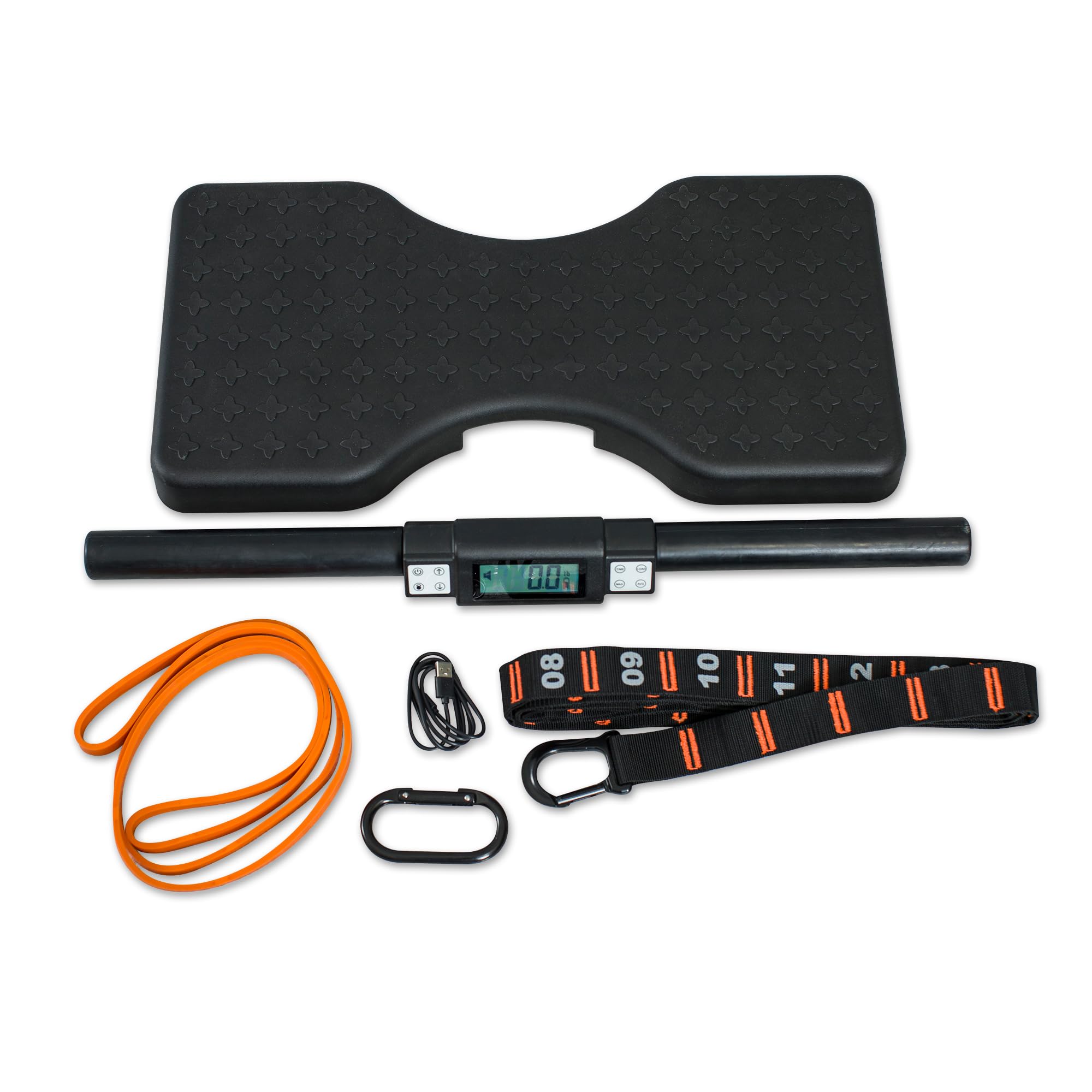 Isomax Isometric Exercise Equipment - Digital Force Gauge Barbell with Handgrip for Home Gym, Strength Training & Full Body Workout | Perfect for Small Spaces, Muscle Building & Fitness Enthusiasts