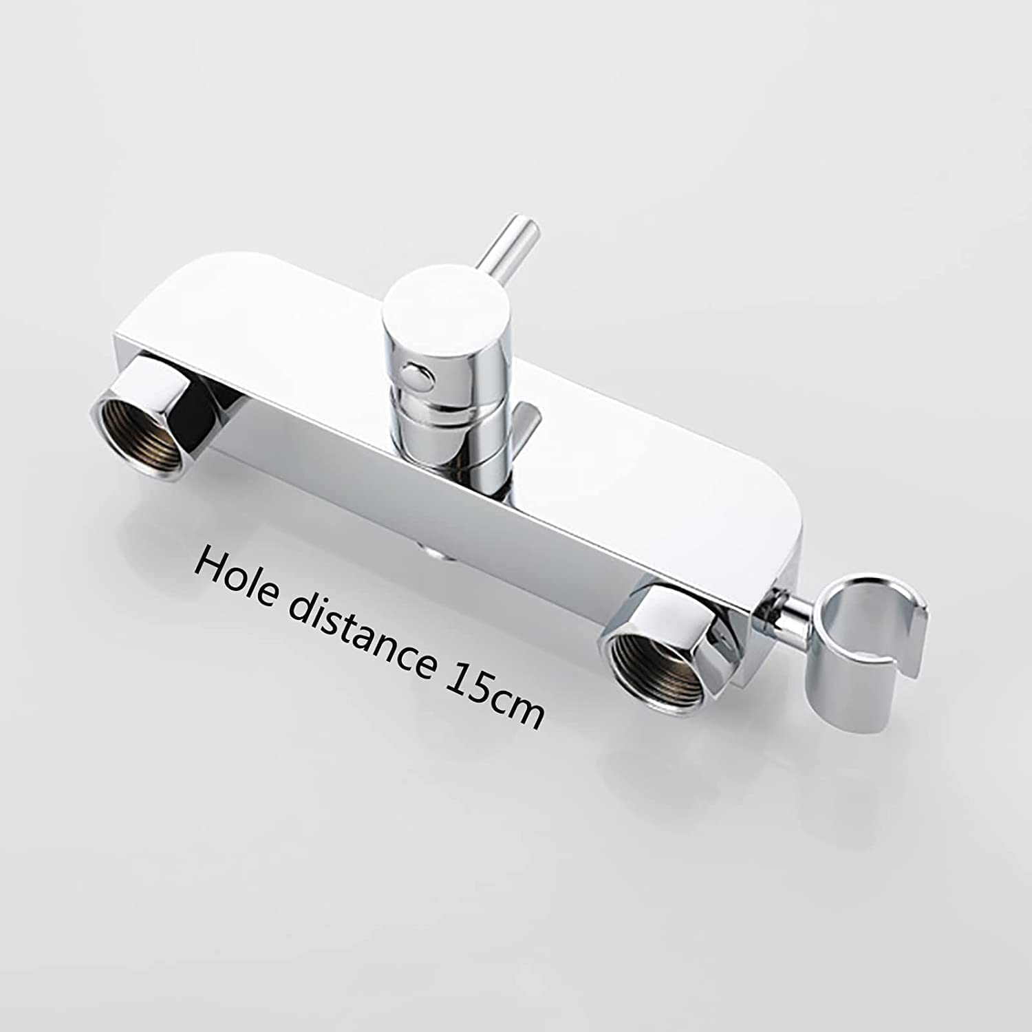 Handheld Toilet Sprayer Kit - Chrome Brass Bathroom Diaper Sprayer with Hot & Cold Water, Wall Mounted Stainless Steel Hose - Perfect for Bathing Pets & Baby Care