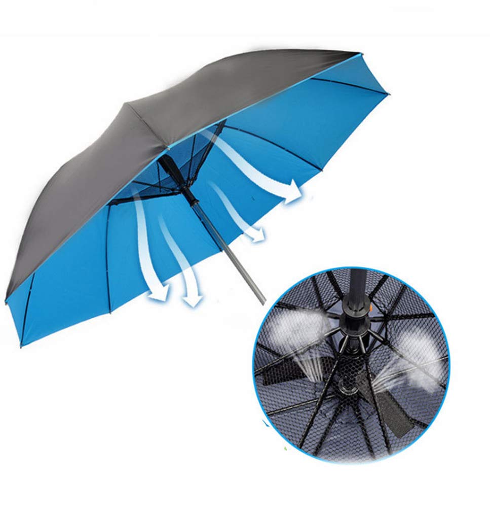 Folding Umbrella with Built-in Fan, UV Protection, USB Charging, Sunshade Design, Protects from Sunburn, Yellow – Ideal for Outdoor Activities, Beach Trips, and Daily Commute