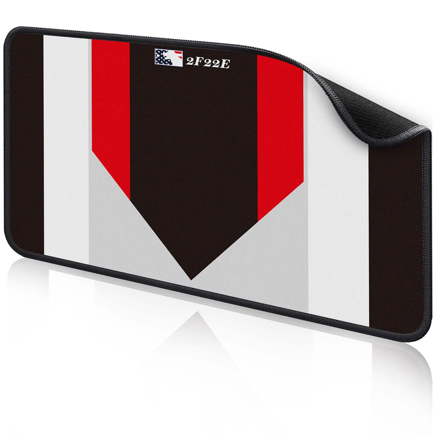 Premium Rubber Baseball Home Plate Mat with Color Highlights - Perfect for Pitching & Hitting Practice | Training Equipment for Baseball & Softball | Ideal for Backyard, Field, and Indoor Practice Sessions