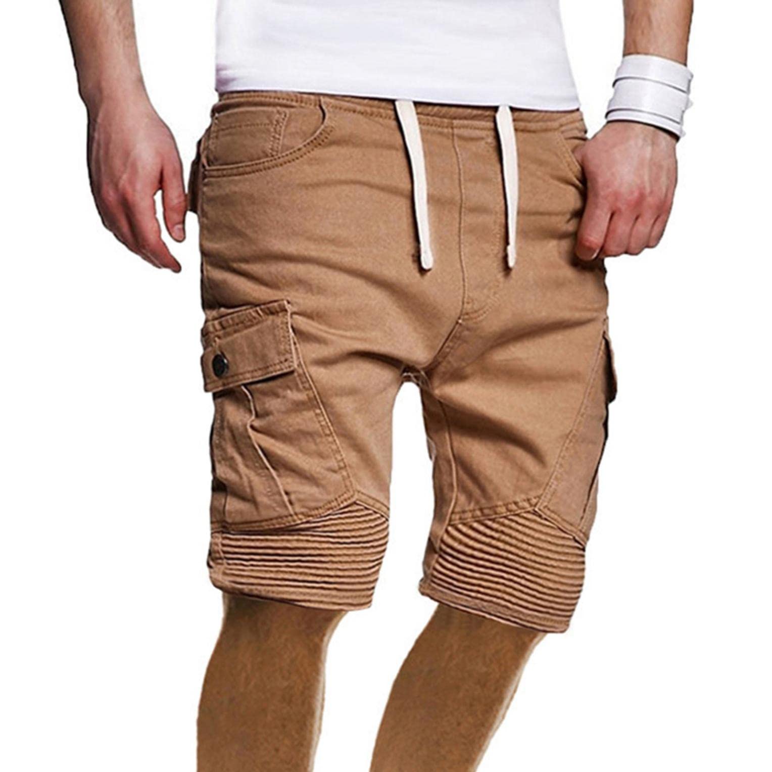 Men's Lightweight Stretch Cargo Shorts - Quick Dry Outdoor Hiking Shorts with Pockets for Travel, Fishing, Golf & Tactical Activities | Perfect for Summer Adventures & Sports